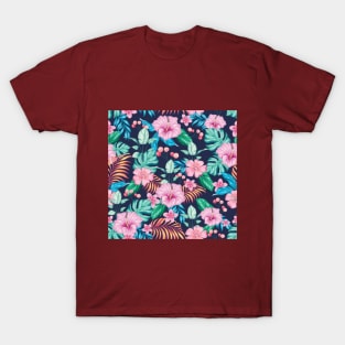 Flower Pattern T-Shirt